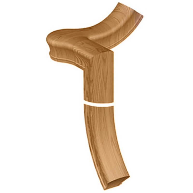 Right Hand 2 Rise 1/4 Turn Gooseneck with Cap and Top Up Easing